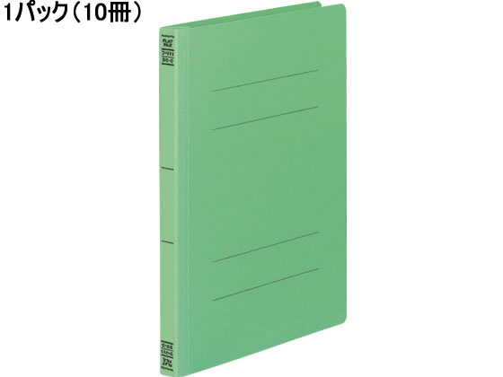 コクヨ フラットファイルV B5タテ とじ厚15mm 緑 10冊 フ-V11G 1パック（ご注文単位1パック)【直送品】