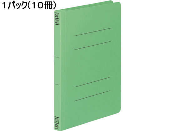 >コクヨ フラットファイルV A5タテ とじ厚15mm 緑 10冊 フ-V12G 1パック（ご注文単位1パック)【直送品】