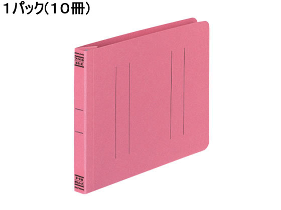 >コクヨ フラットファイルV B6ヨコ とじ厚15mm ピンク 10冊 フ-V18P 1パック（ご注文単位1パック)【直送品】