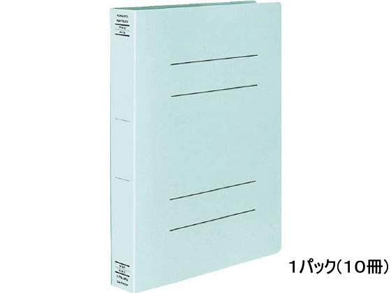>コクヨ フラットファイルX(スーパーワイド) A4タテ とじ厚40mm 青 10冊 1パック（ご注文単位1パック)【直送品】