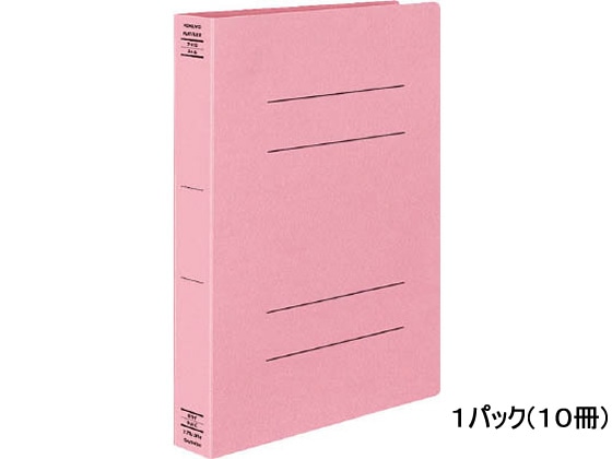 コクヨ フラットファイルX(スーパーワイド) A4タテ ピンク 10冊 フ-X10P 1パック（ご注文単位1パック)【直送品】