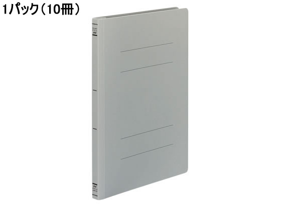 コクヨ フラットファイルPP A4タテ とじ厚15mm グレー 10冊 1パック（ご注文単位1パック)【直送品】