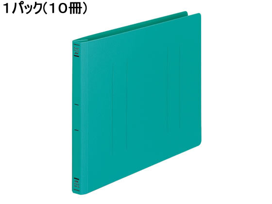 コクヨ フラットファイルPP A4ヨコ とじ厚15mm 緑 10冊 フ-H15G 1パック（ご注文単位1パック)【直送品】