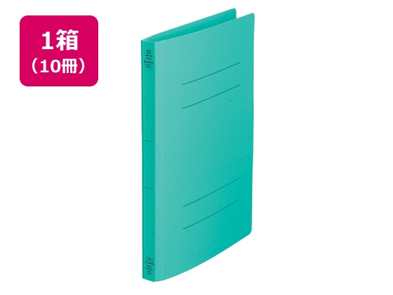 キングジム フラットファイル クイックイン〈PP〉A4タテ 緑 10冊 4432ミト 1パック（ご注文単位1パック)【直送品】