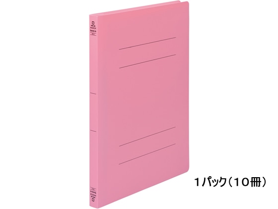 キングジム フラットファイル クイックイン〈PP〉GX A4タテ ピンク 10冊 1パック（ご注文単位1パック)【直送品】