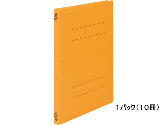 キングジム フラットファイル クイックイン〈PP〉GX A4タテ オレンジ 10冊 1パック（ご注文単位1パック)【直送品】