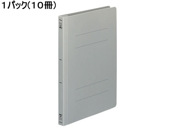 コクヨ フラットファイルPP B5タテ とじ厚15mm グレー 10冊 1パック（ご注文単位1パック)【直送品】