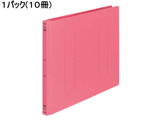 >コクヨ フラットファイルPP B4ヨコ とじ厚15mm ピンク 10冊 1パック（ご注文単位1パック)【直送品】