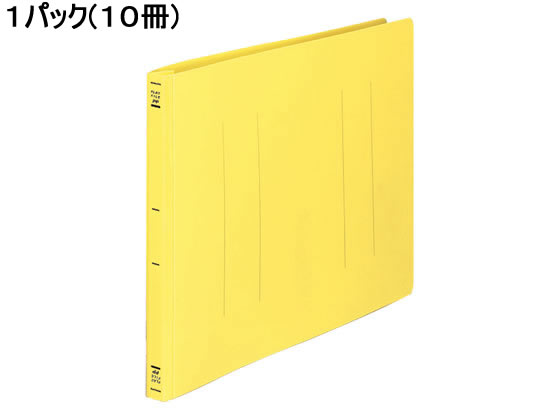 コクヨ フラットファイルPP B4ヨコ とじ厚15mm 黄 10冊 フ-H19Y 1パック（ご注文単位1パック)【直送品】