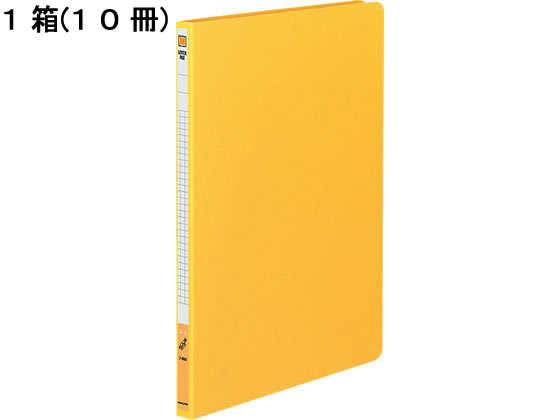 コクヨ レターファイル(色厚板紙) A4タテ とじ厚12mm 黄 10冊 1箱（ご注文単位1箱)【直送品】