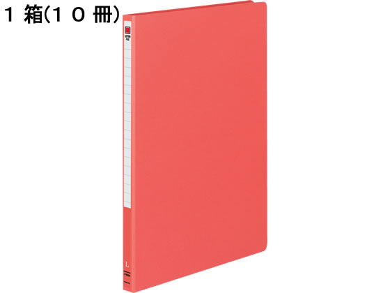 コクヨ レターファイル(Mタイプ) A4タテ とじ厚12mm 赤 10冊 1箱（ご注文単位1箱)【直送品】