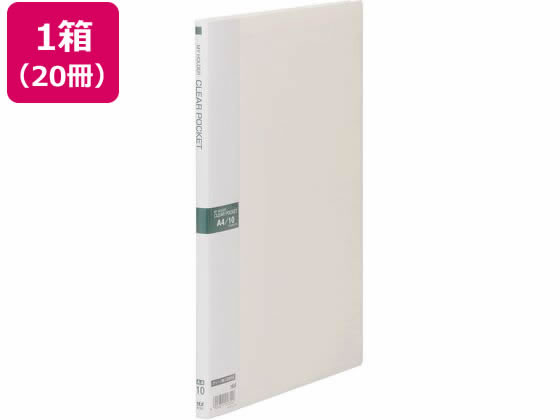 テージー マイホルダー A4 10ポケット アイボリー 20冊 M-1441-31 1箱（ご注文単位1箱)【直送品】