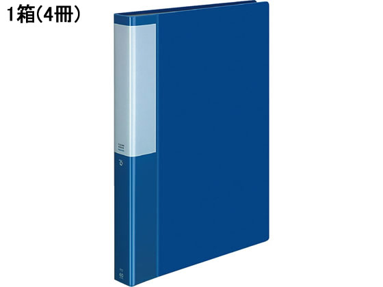 >コクヨ クリヤーブック POSITY 固定式A4 60ポケット ブルー 4冊 1箱（ご注文単位1箱)【直送品】