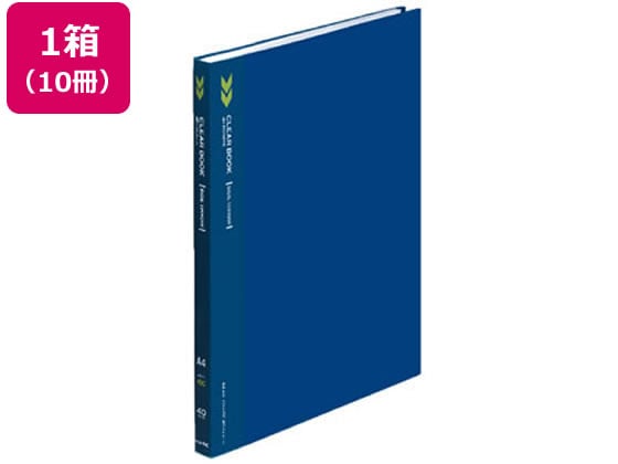 コクヨ クリヤーブック〈K2〉固定式サイドスローA4 40ポケット 青10冊 1箱（ご注文単位1箱)【直送品】