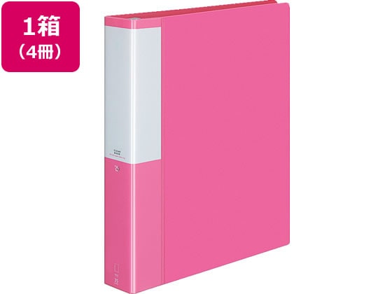 コクヨ クリヤーブック POSITY差替式A4 30穴背幅53 ピンク4冊 1箱（ご注文単位1箱)【直送品】