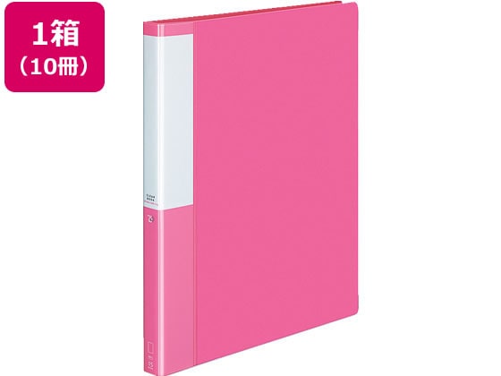 コクヨ クリヤーブック POSITY差替式A4 30穴背幅27 ピンク10冊 1箱（ご注文単位1箱)【直送品】