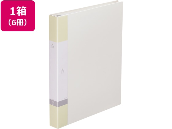 リヒトラブ リクエスト クリアーブック差替式A4 30穴 背幅35 白6冊 1箱（ご注文単位1箱)【直送品】