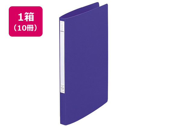 リヒトラブ スーパーパンチレスファイル A4タテとじ厚12mm 青 10冊 1箱（ご注文単位1箱)【直送品】