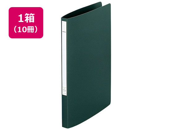 リヒトラブ スーパーパンチレスファイル A4タテ とじ厚12mm 黒10冊 1箱（ご注文単位1箱)【直送品】