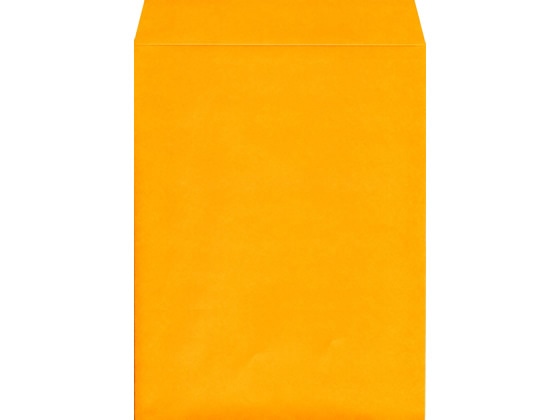 角3カラークラフト封筒オレンジ 100枚 K3S-424 1パック（ご注文単位1パック)【直送品】