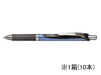 ぺんてる エナージェル ノック式 ニードルチップ 0.5mm 黒 10本 1箱（ご注文単位1箱)【直送品】