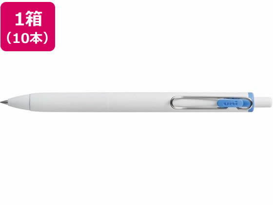 三菱鉛筆 ユニボールワン 0.38mm ライトブルー 10本 UMNS38.8 1箱（ご注文単位1箱)【直送品】