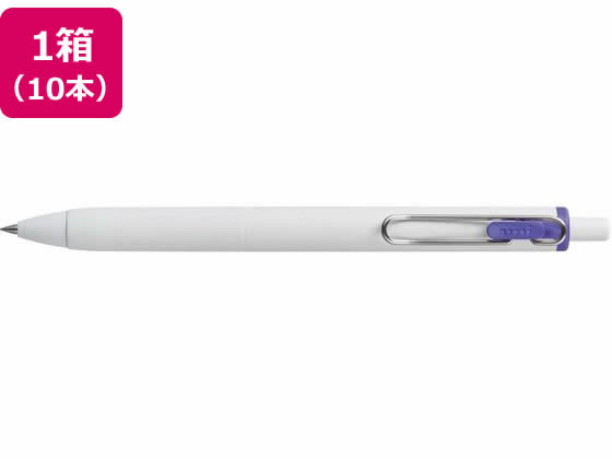 三菱鉛筆 ユニボールワン 0.38mm バイオレット 10本 UMNS38.12 1箱（ご注文単位1箱)【直送品】