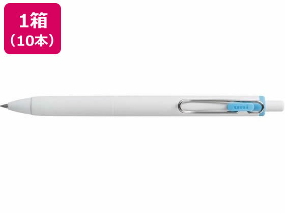 三菱鉛筆 ユニボールワン 0.5mm スカイブルー 10本 UMNS05.48 1箱（ご注文単位1箱)【直送品】