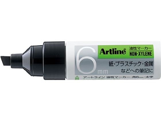 シヤチハタ アートライン 油性マーカー角6mm 黒 K-50 1本（ご注文単位1本)【直送品】