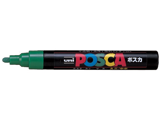 三菱鉛筆 ポスカ 中字 緑 PC5M.6 1本（ご注文単位1本)【直送品】