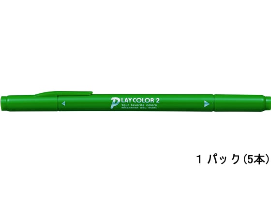 トンボ鉛筆 プレイカラー2 みどり 5本 WS-TP07 1パック（ご注文単位1パック)【直送品】