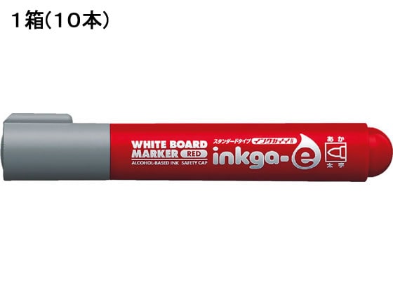 コクヨ ホワイトボードマーカーインクガイイスタンダードタイプ太字 赤 10本 1箱（ご注文単位1箱)【直送品】