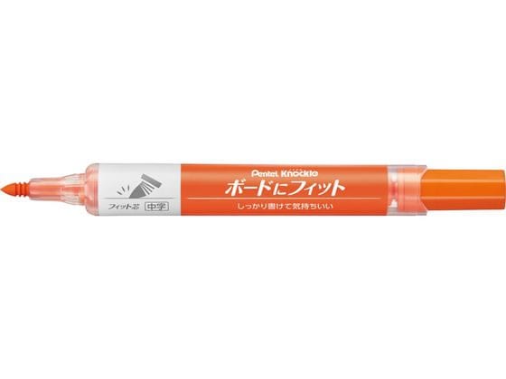 ぺんてる ノックル ボードにフィット 中字 橙 XEMWL5SBFF 1本（ご注文単位1本)【直送品】