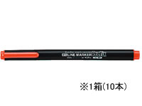 コクヨ 蛍光OAマーカー プリフィクス シングル オレンジ10本 PM-L102YR 1箱（ご注文単位1箱)【直送品】