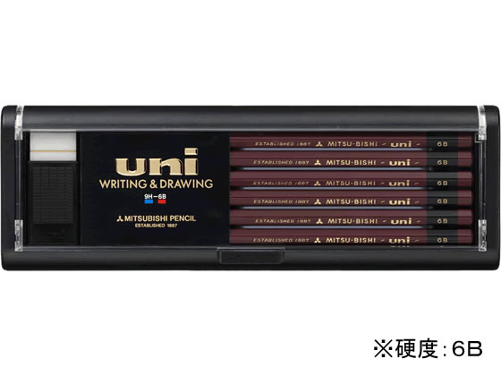 三菱鉛筆 鉛筆ユニ 6B 12本 U6B 1打（ご注文単位1打)【直送品】