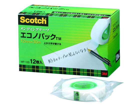 【直送品】スコッチ メンディングテープ エコノパック 幅12mm 12巻入 1箱（ご注文単位1箱)