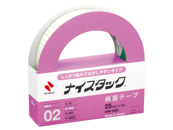 【直送品】ニチバン 両面テープ しっかり貼れてはがしやすい 25mm 1個（ご注文単位1個)