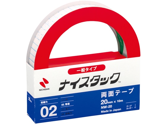 ニチバン 再生紙両面テープ ナイスタック レギュラーサイズ NW-20 1個（ご注文単位1個)【直送品】