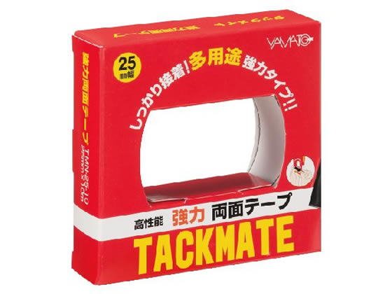 ヤマト 両面テープ タックメイト 25mm×10m TMN-25-10 1巻（ご注文単位1巻)【直送品】
