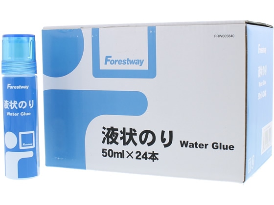 Forestway 液状のり 50ml 24本 1箱（ご注文単位1箱)【直送品】