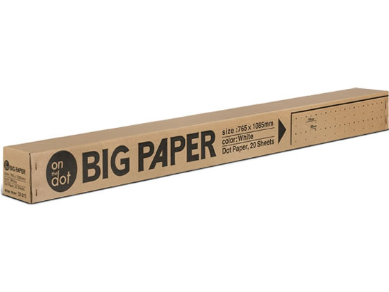 マルアイ 模造紙プルタイプ BIG PAPER 25mmドット罫 20枚 D-21 1箱（ご注文単位1箱)【直送品】