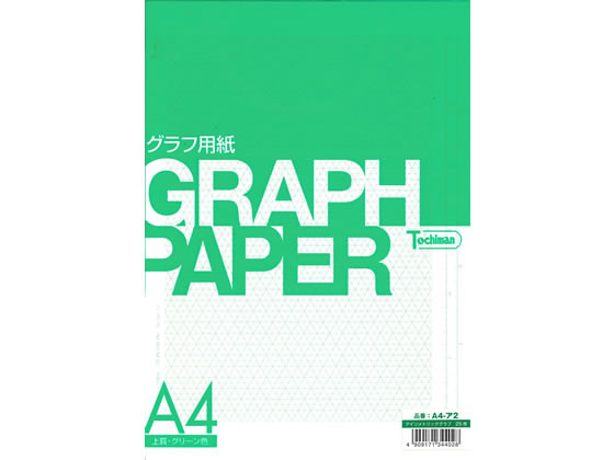 SAKAE TP アイソメトリックグラフ 上質紙 A4 グリーン色 25枚 A4-ア2 1冊（ご注文単位1冊)【直送品】