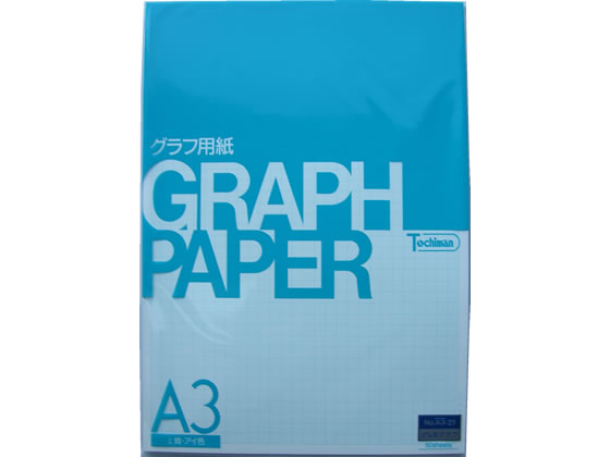 >SAKAEテクニカルペーパー グラフ用紙 2mmグラフ 上質紙 方眼 A3 1冊（ご注文単位1冊)【直送品】