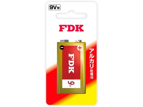 FDK アルカリ乾電池 9V形 6LR61(B) 1個（ご注文単位1個)【直送品】