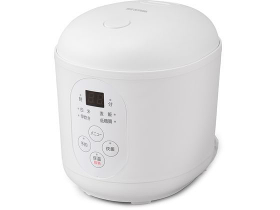 アイリスオーヤマ ジャー炊飯器 1.5合 ホワイト RC-MF15-W 1台（ご注文単位1台)【直送品】