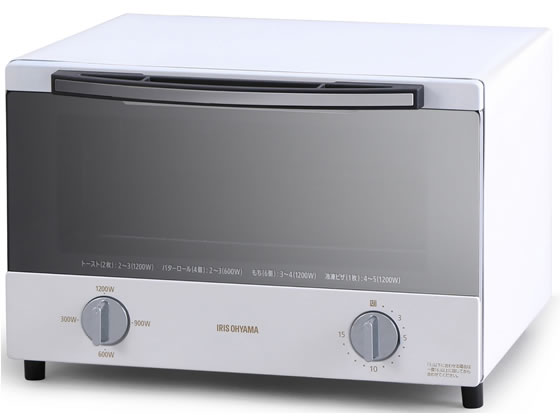 アイリスオーヤマ スチームオーブントースター2枚焼き ホワイト SOT-011-W 1台（ご注文単位1台)【直送品】