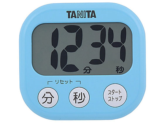 タニタ デジタルタイマー でか見えタイマー アクアミントブルー TD-384 1個（ご注文単位1個)【直送品】