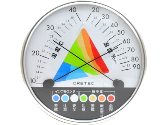 >ドリテック 温湿度計 O-311WT 1個（ご注文単位1個)【直送品】