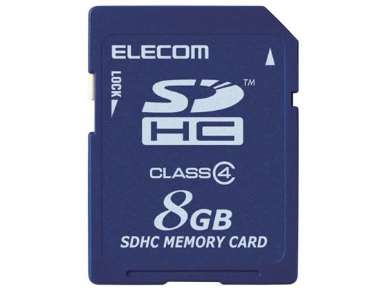 エレコム SDHCカードClass4 8GB 簡易パッケージ MF-FSD008GC4 H 1個（ご注文単位1個)【直送品】