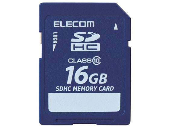 エレコム データ復旧サービス付 SDHCカードClass10 16GB 1個（ご注文単位1個)【直送品】